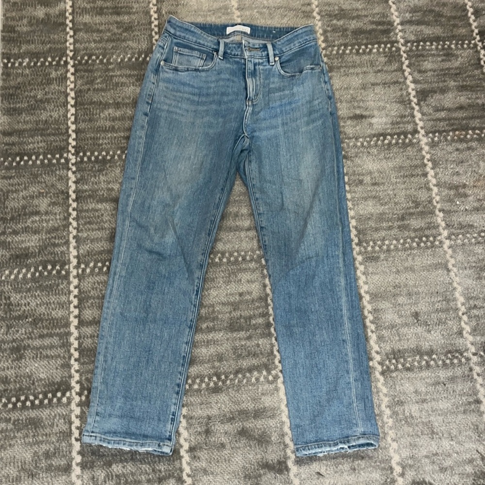 Loft super soft girlfriend jeans curvy 0